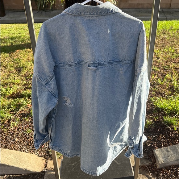 Offline by Aerie Classic Blue Denim Jean Jacket - Picture 6 of 7